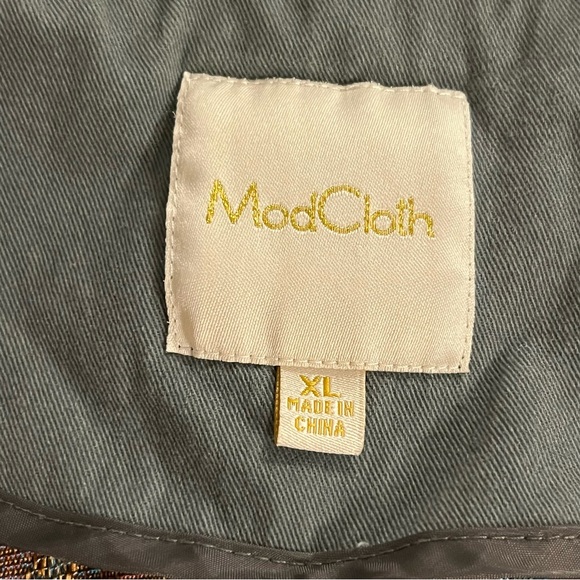 Modcloth Green/Gray Utility Jacket - Picture 8 of 8